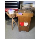 Wooden Potato Box/Trash Can, Plant Stand, Planter