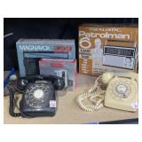 Vintage Electronics, Rotary Phones, GE, Magnavox