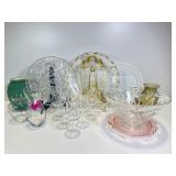 Stemware, Vases, Glass Platters, Glass Punch Bowl