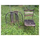 Wrought Iron Chair & Hired Hands Bed Wrought Iron Chair & Hired Hands Bed
