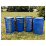 4 Plastic Drums / Water Barrels 4 Plastic Drums / Water Barrels