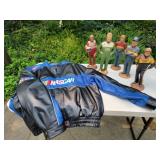 5 Tom Clark Nascar Figurines & Jacket 5 Tom Clark Nascar Figurines & Jacket