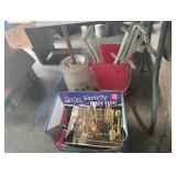 Butter Churn, Curtain Rods, Silverware Butter Churn, Curtain Rods, Silverware