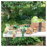 Asst. Frog Figurines, Frog Planters Asst. Frog Figurines, Frog Planters