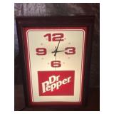 Dr. Pepper Advertising Clock Dr. Pepper Advertising Clock