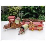 Gilbert Kiddikins, Wood Fire Truck Gilbert Kiddikins, Wood Fire Truck