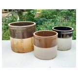 1 Gallon & 2 Gallon Antique Crocks 1 Gallon & 2 Gallon Antique Crocks