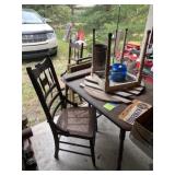 Antique Kitchen Table, 2 Chairs, Childs Table Antique Kitchen Table, 2 Chairs, Childs Table