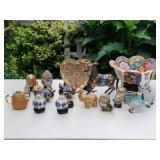 Cloisonné Animals, Bowl, Heart Plate Cloisonné Animals, Bowl, Heart Plate