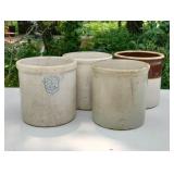 4 One Gallon Crocks, UHL 4 One Gallon Crocks, UHL