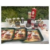 4 Coca Cola Metal Trays 4 Coca Cola Metal Trays