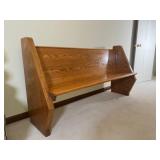 Wooden Church Pew