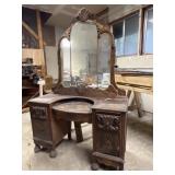 Antique Vanity w/ Mirror Antique Vanity w/ Mirror