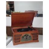 Wood Crosley AM/FM Radio, Disc & Turn Table Wood Crosley AM/FM Radio, Disc & Turn Table