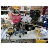 Shop Lights, Battery Charger, Tools Shop Lights, Battery Charger, Tools