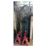 4 Jack Stands, Car Ramps, Jumper Cables