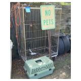 Bird / Animal Cage, No Pets Sign, Animal Carrier