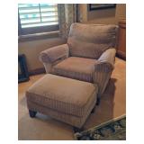 Smith Brothers Side Chair and Ottoman