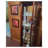 Waterford Clock, Glass Pine Trees, Wall Art, Angel
