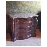 Lateral File Cabinet Chest w/ Faux Marble Top