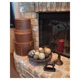 Wall Decor, Bronze Dog, Stacking Boxes