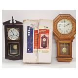 3 Wall Clocks: Stratford, Regulator, Waltham