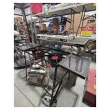 Coleman Folding Camp Table, Cast Iron Griddle