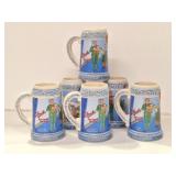 6 Wiebracht Beer Steins with COAs