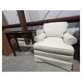 Upholstered Side Chair, Bombay Co. Side Table