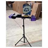 Tambourine, Percussion Stand w/ Mounted Cowbells