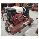 Sanborn Air Compressor, Wheelbarrow, Gas Can