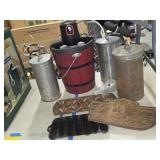Ice Cream Freezer, Cast Iron Pans, John Wright