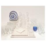 Marble Cutting Boards, Glassware, Candle Holders