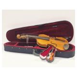 Violin, Bow & Case, Music Box Violin