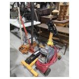 Air Compressor, Engine Stand, Floor Jacks