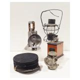 Railroad Lanterns & Hat, Hallowell Telegraph