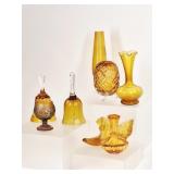 Fenton & Westmoreland Amber Glass