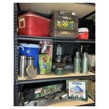 Coleman Camping Equipment, Lanterns, Binoculars