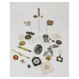 WWII Military Pins, WWII Lipstick, Compass & More