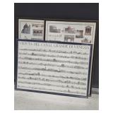 3 Pieces of Italian Themed Framed Artwork