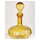 1960s Amber Glass Genie Bottle