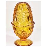 Fenton Heart & Pineapple Fairy Lamp