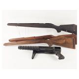 4 Gun Stocks: 2 Wood & 2 Synthetic