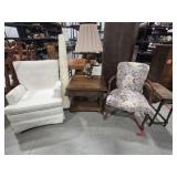 Side Chairs, Ethan Allen Table, Dining Table, Lamp