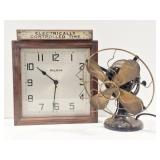 Bulova Wall Clock, Westinghouse Fan