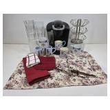 Keurig Machine, Italian Coffee Mugs, Linens