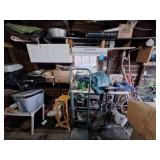 Garage Contents: Camping, Tools, Tables, Tables