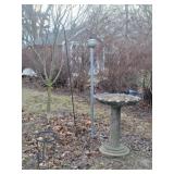 Planters, Cast Pot, Trellis, Concrete Bird Bath