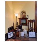 Crock Jugs, Smoking Stand, Table Lamp