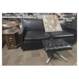 Loveseat, Ottoman, Stand, Art